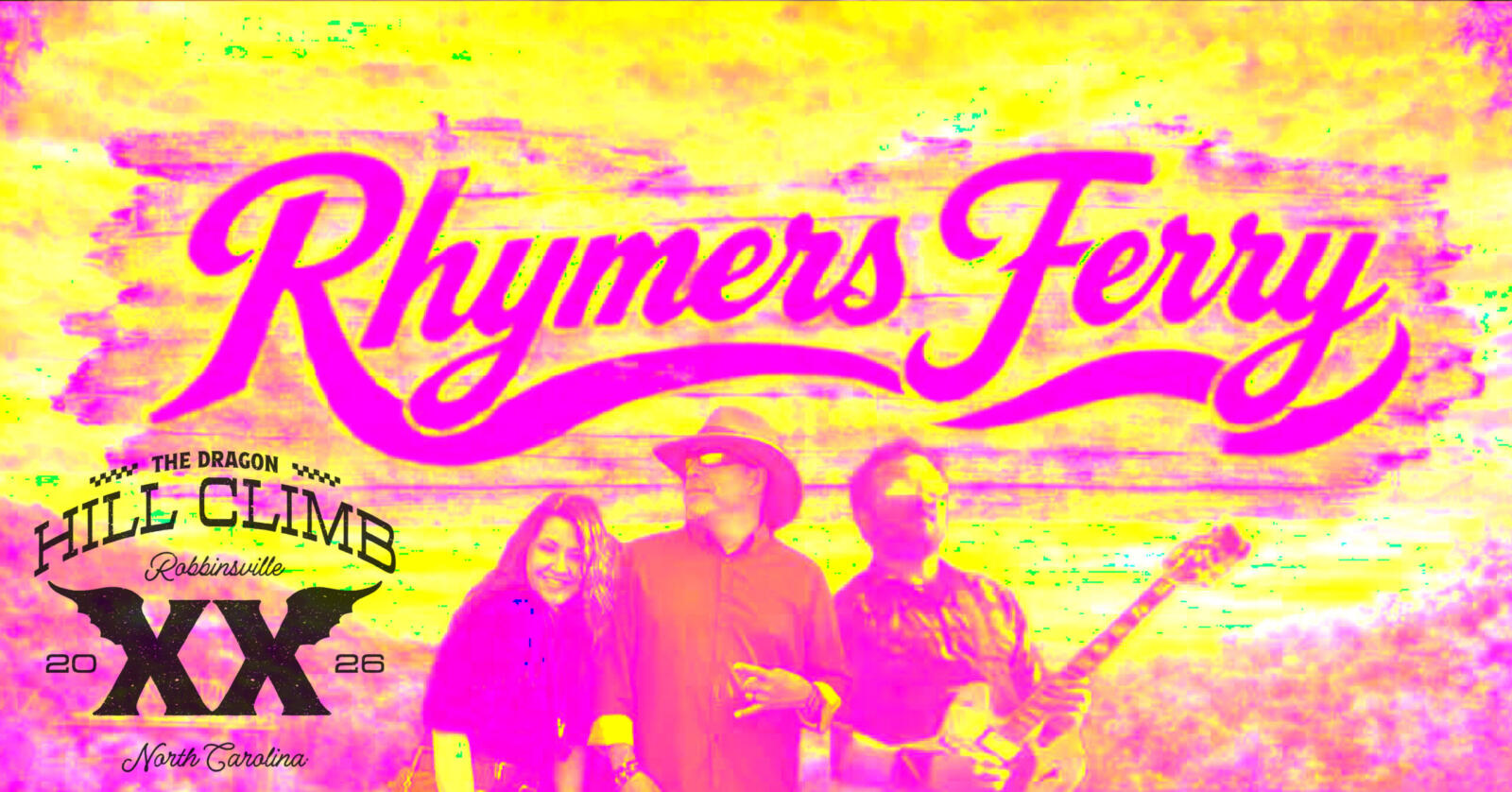 Rhymer's Ferry performs at the Hillclimb Unwind concert, 2026 Dragon Hill Climb, Robbinsville NC